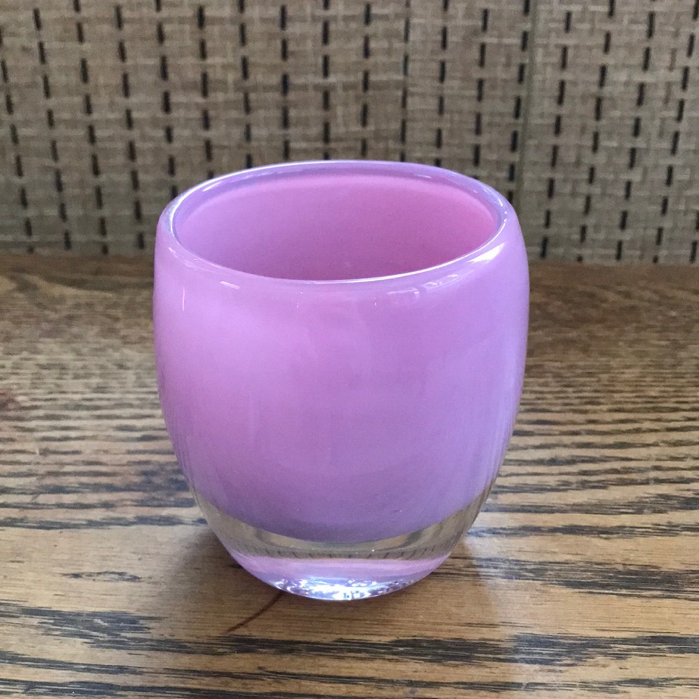 Glassybaby seconds in light pink